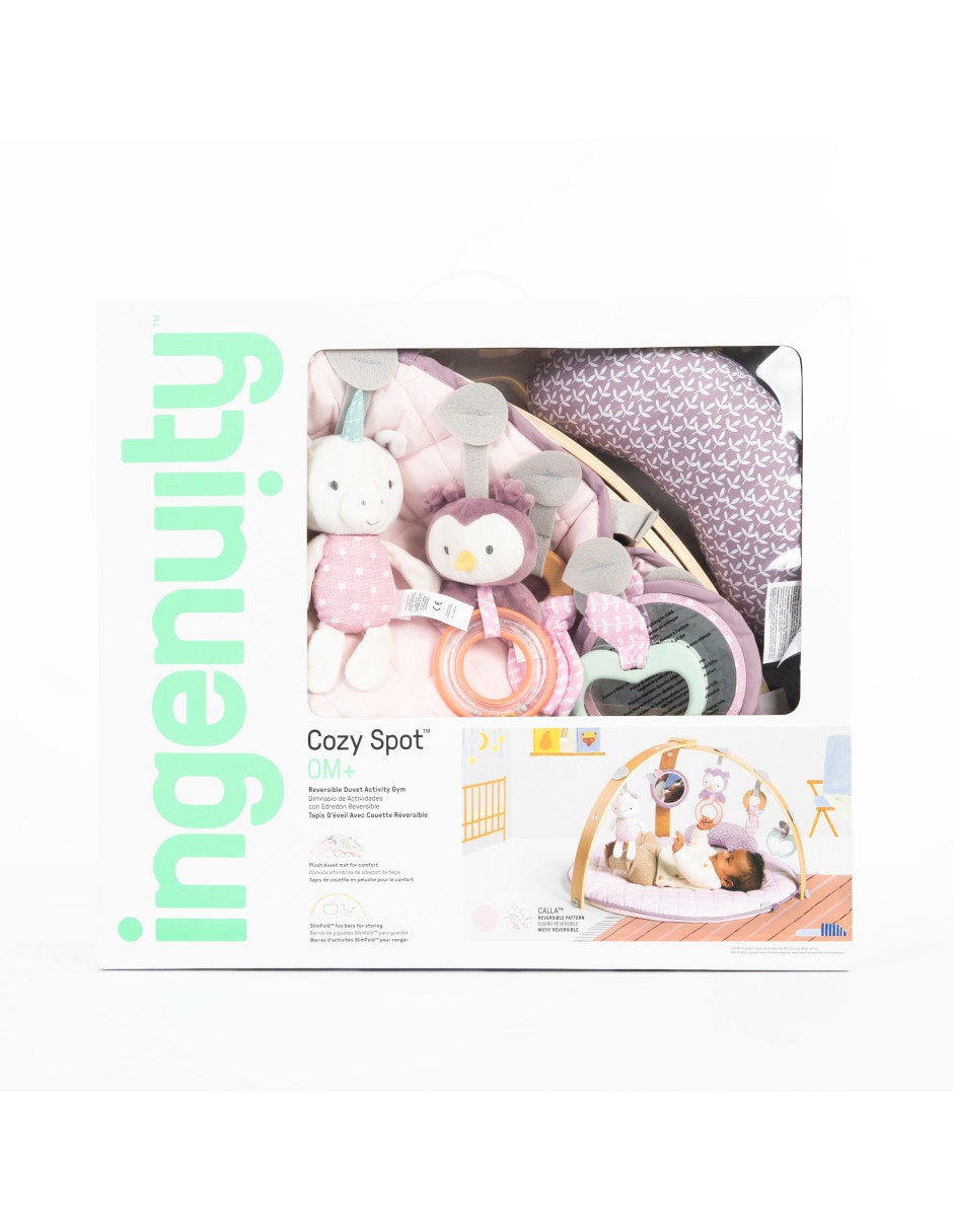 Gimnasio Cozy Spot de poliéster rosa 9