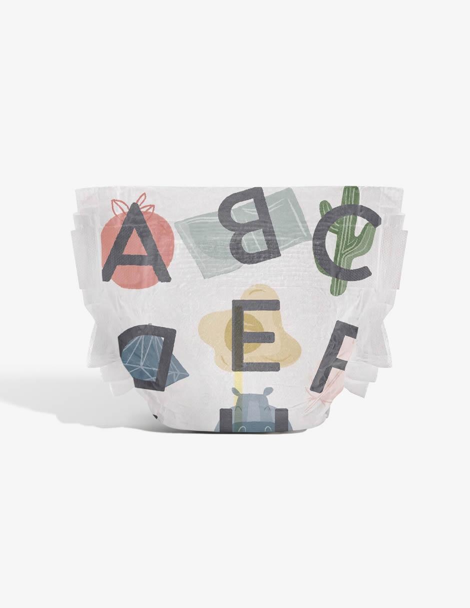 Pañales All the Letters etapa 5 unisex 20 piezas