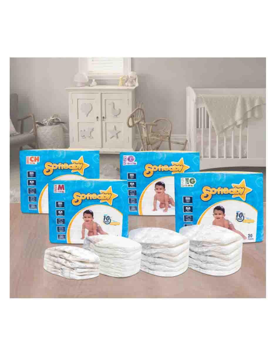 Pañales para bebé 100 piezas 5