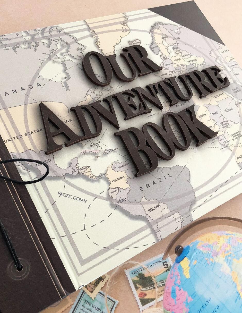 Álbum para fotos La Scrapería Our Adventure Book Vintage 20 hojas 6