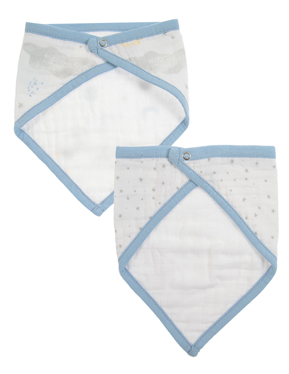 Set de baberos estampado gráfico de algodón 3 piezas 2