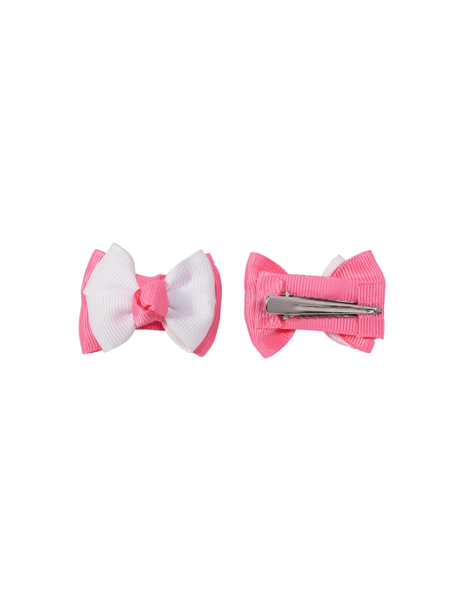 Set de 2 moños para cabello con aplicación broche 2