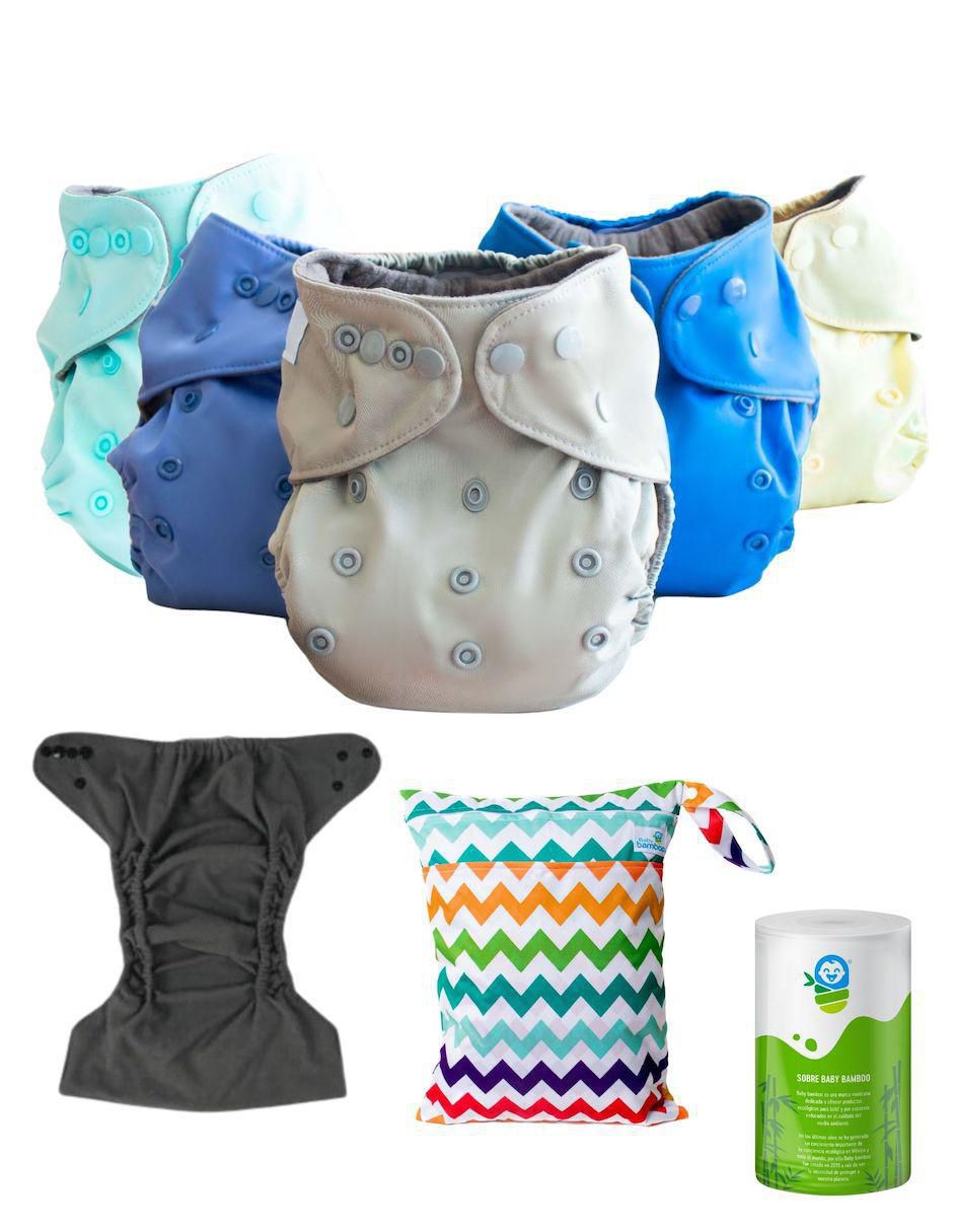 9 Pañales Premium Ecológicos y Reutilizables-Artículos de bebé