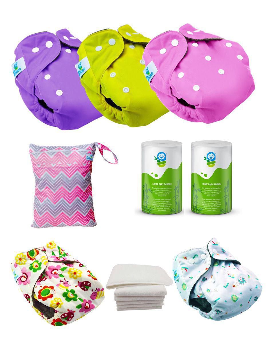 Set de pañal ecológico de 0 a 24 meses 5 piezas