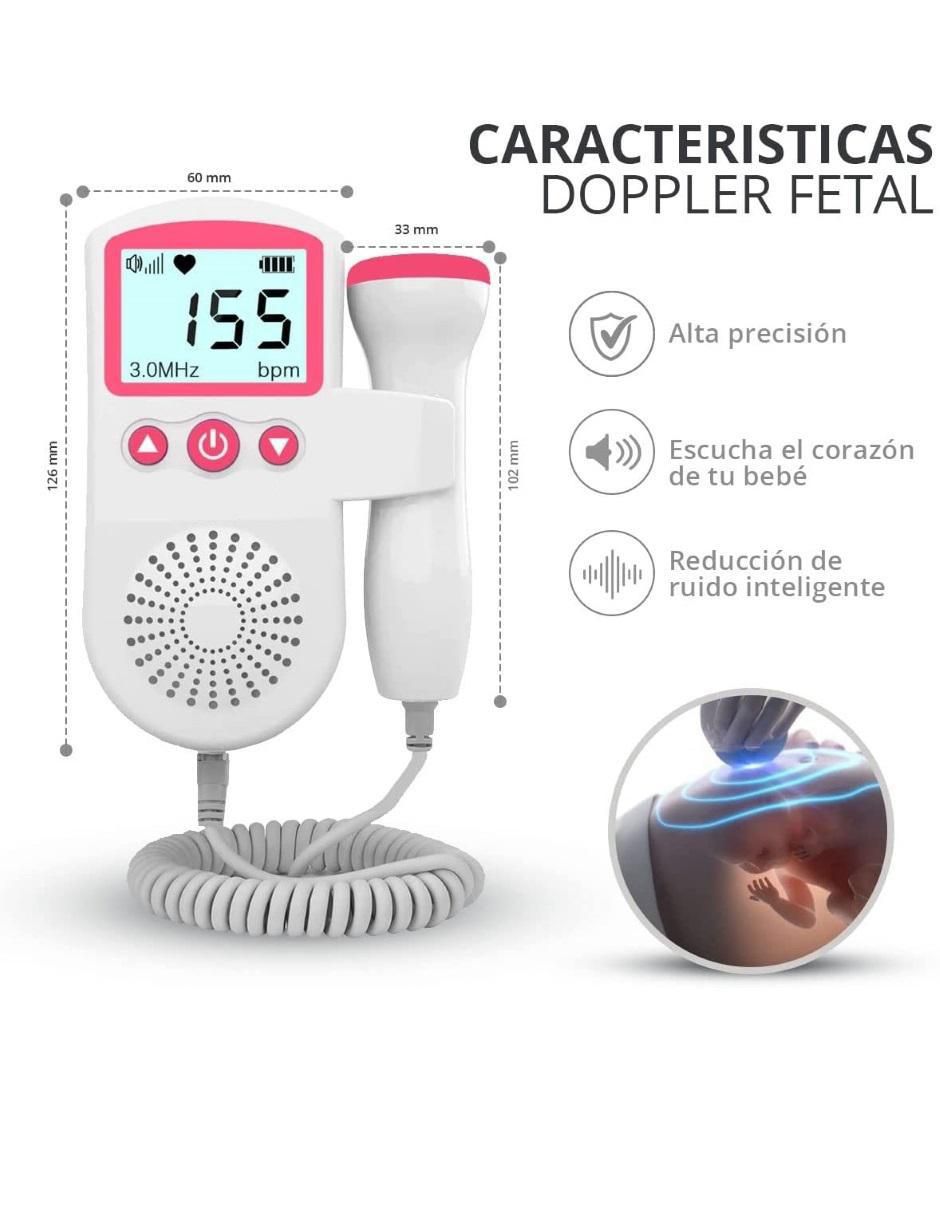 Doppler Fetal Ultrasonido Portatil Detector de Frecuencia Cardiaca Fetal  Menta Gaon JSL-T501