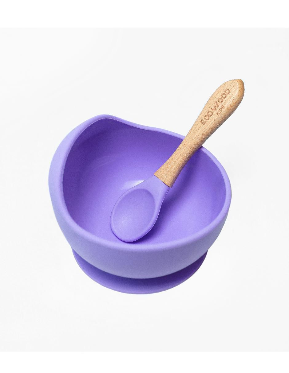 Ecowood bowl de silicón para bebé