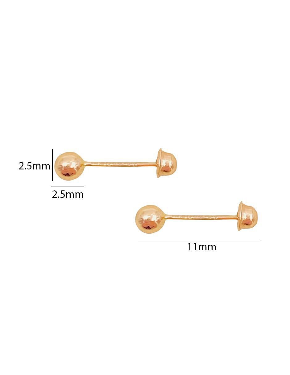Broqueles de esfera con acabado brillante 3