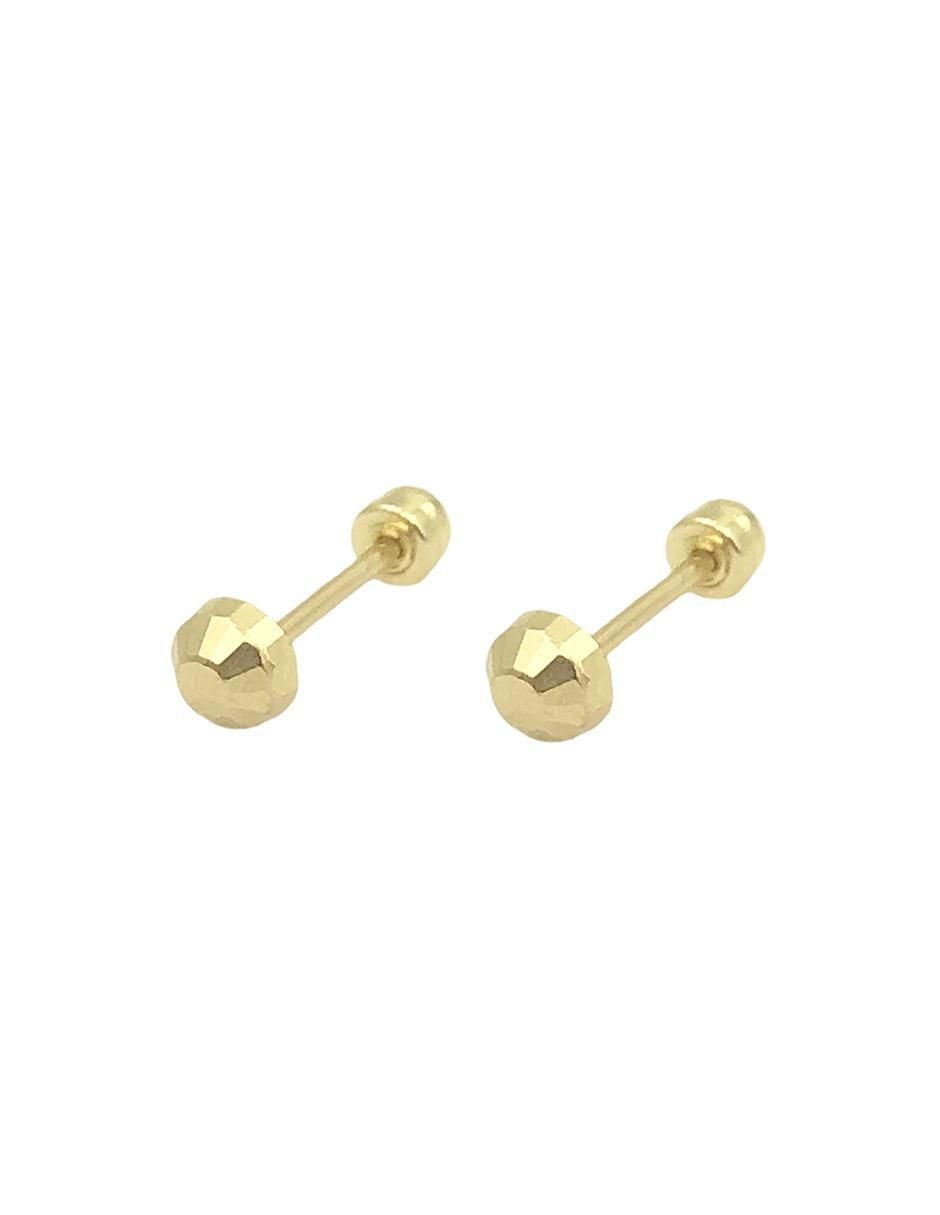 Broqueles de oro amarillo 18 K con acabado brillante