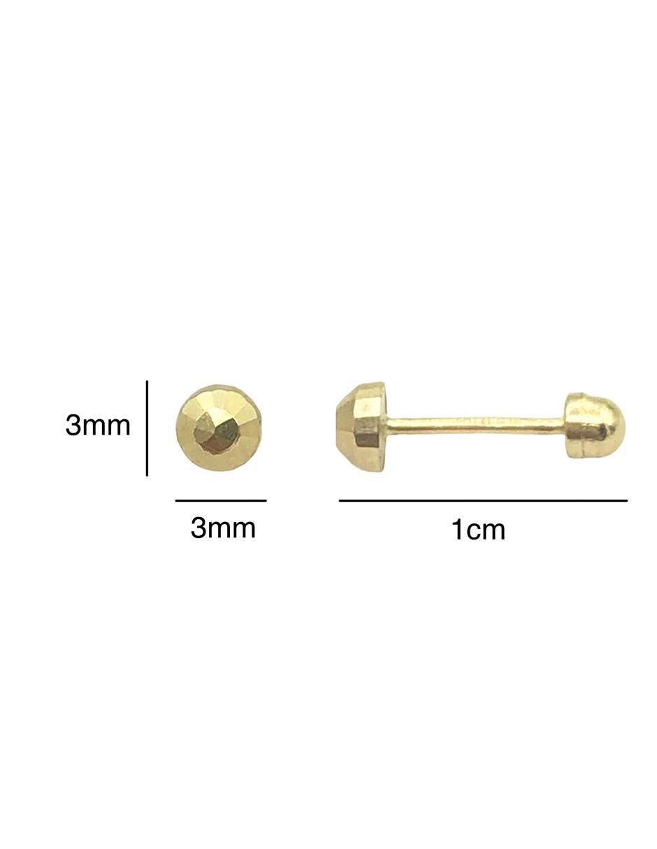 Broqueles de oro amarillo 18 K con acabado brillante 2