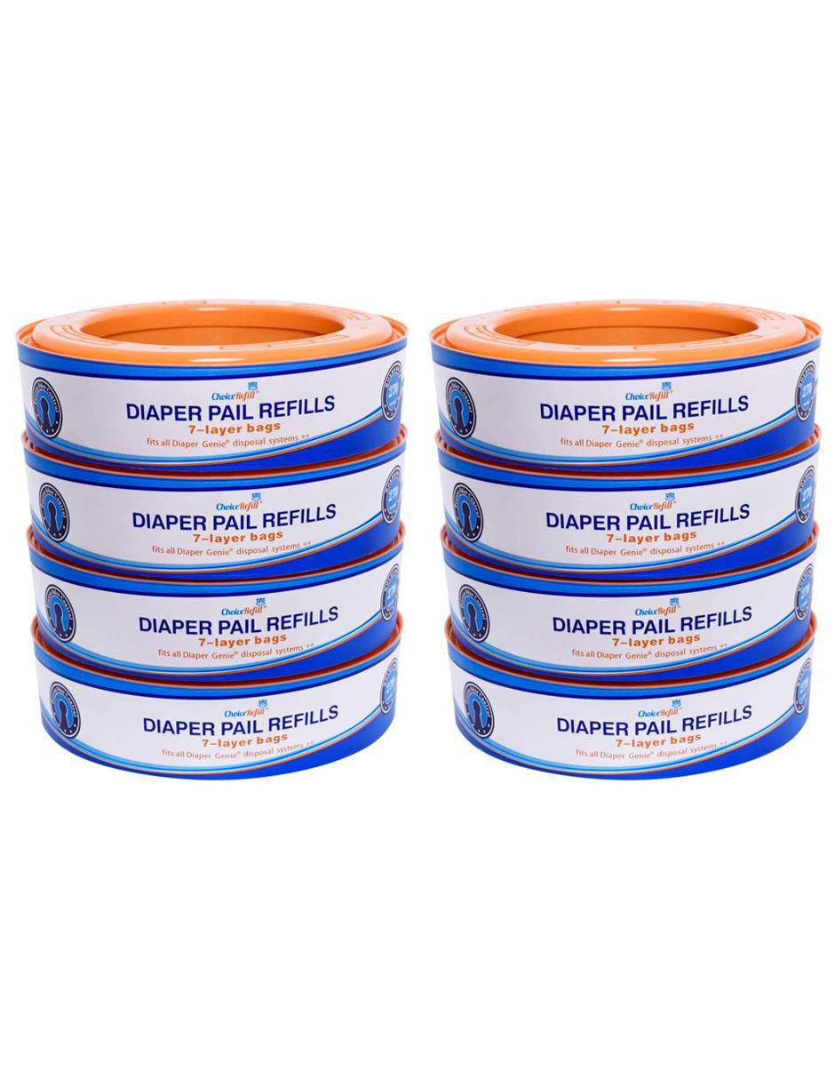 Bolsas de repuesto para Diaper Genie DG08 8 piezas