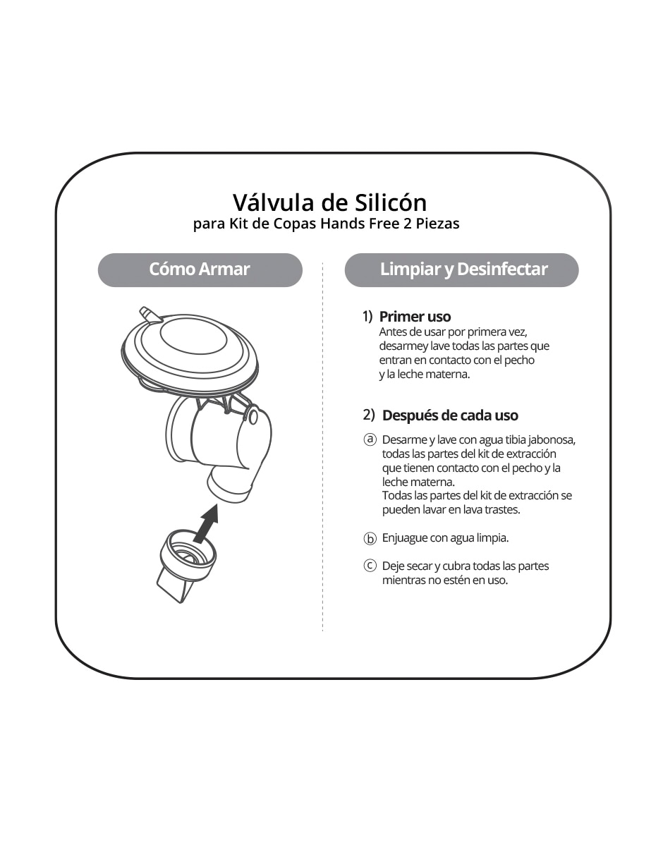 Válvulas de Silicón para Copas Manos Libres y Extractor Wearable 6