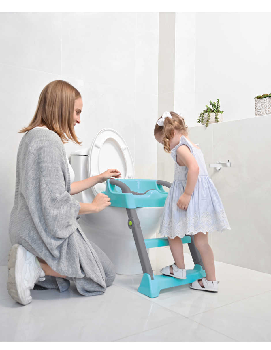 Entrenador de baño con escalón Potty 6