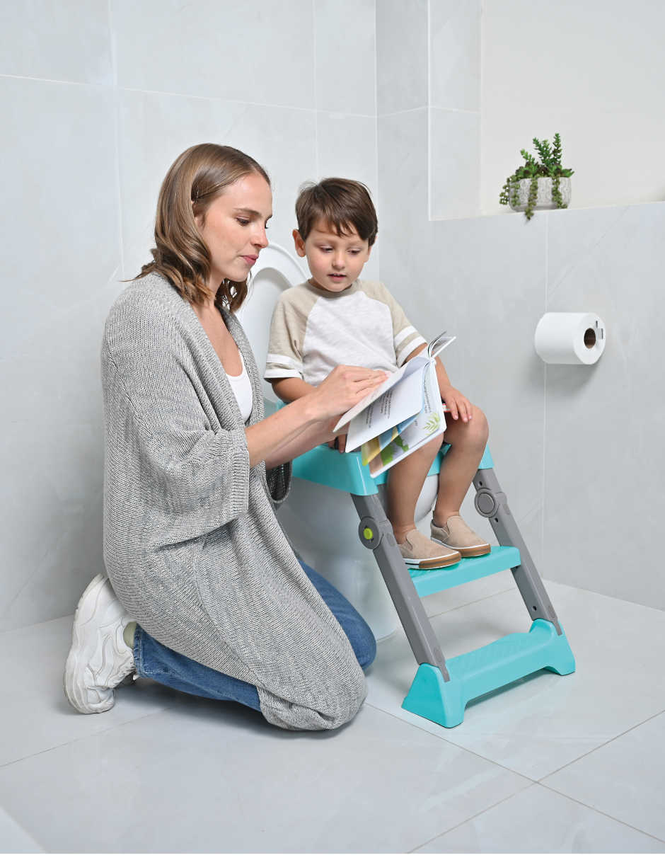 Entrenador de baño con escalón Potty 7