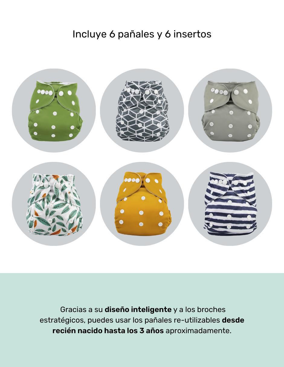 Pañales ecológicos NAP unitalla unisex 6 piezas