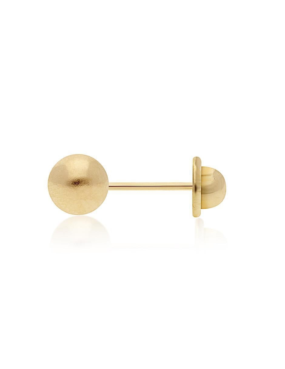 Broqueles redondos de oro amarillo 18 K con acabado brillante 2
