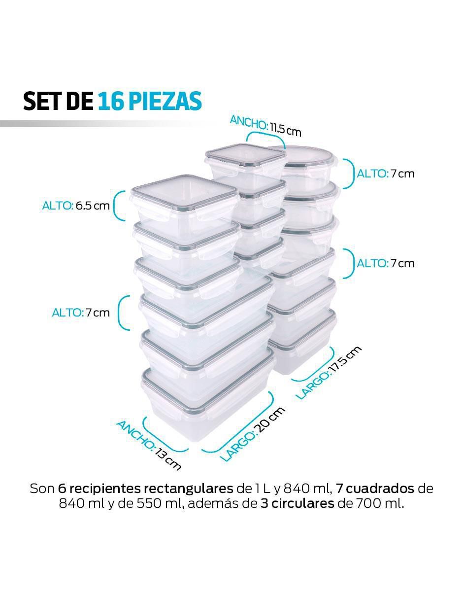 Set contenedores 16 piezas 9
