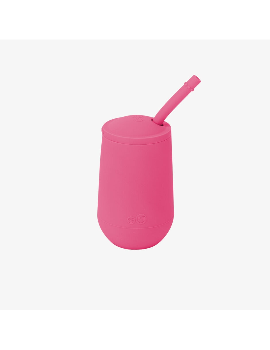 Vaso con tapa y popote con 3 piezas