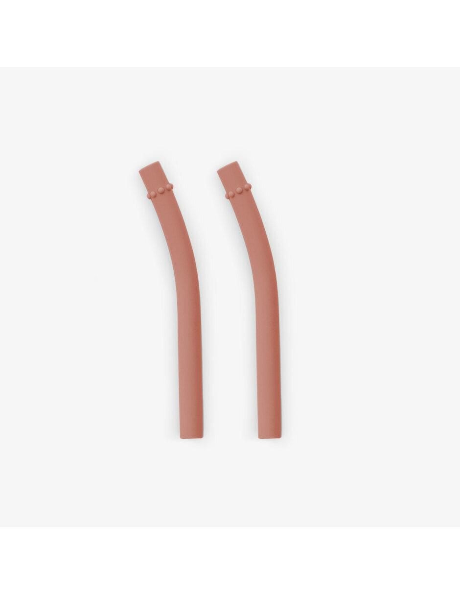 Popote de silicón con 2 piezas Popote de silicón con 2 piezas