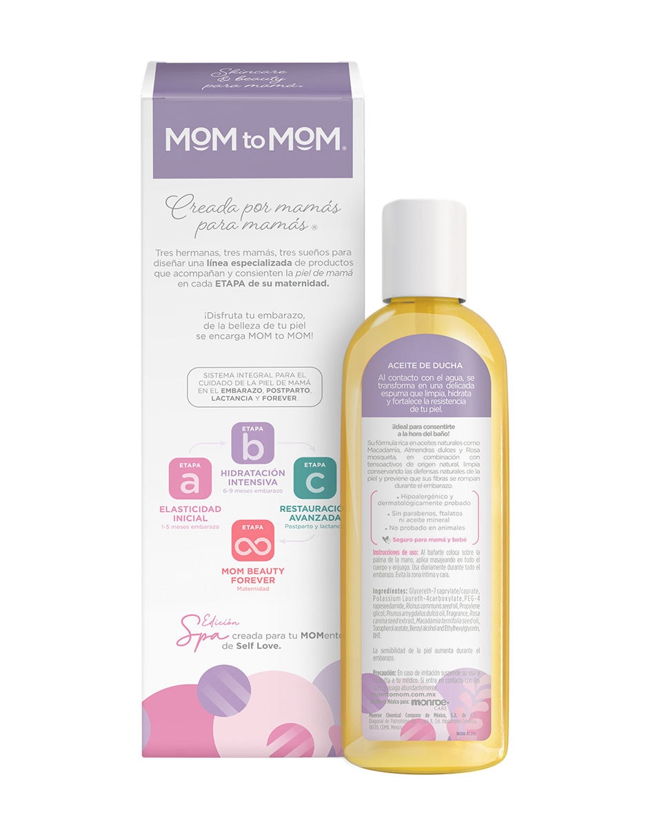 Crema para cuerpo recomendada para limpiar día y noche Mom To Mom Todas Las Etapas para todo tipo piel 2