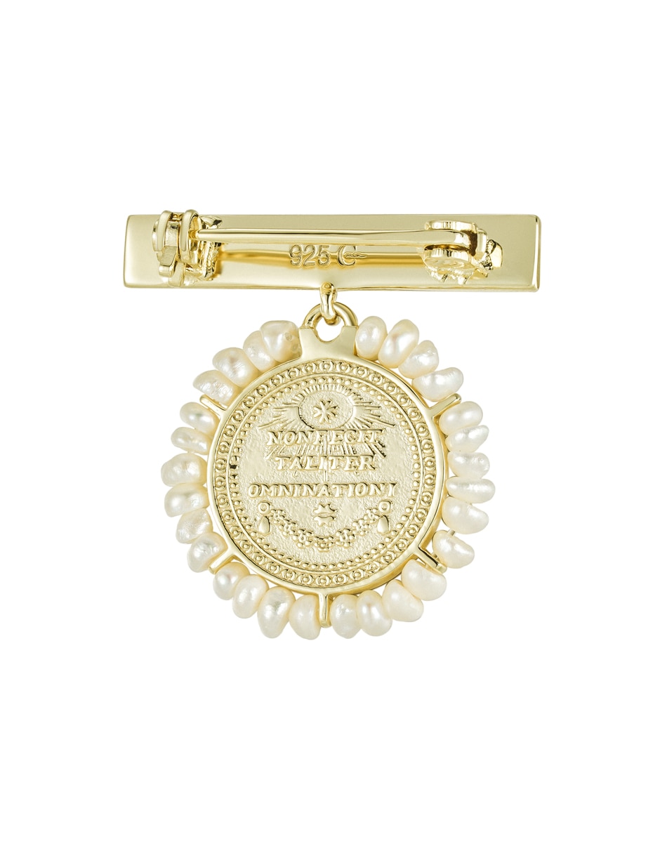 Medalla Virgen de Guadalupe Celebración de plata P 925 perla 2
