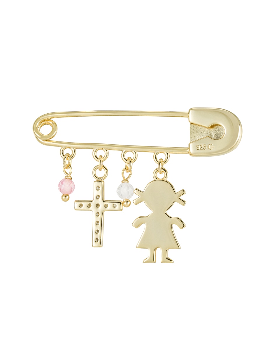 Dije de niña Celebración de plata P 925 zirconia 2