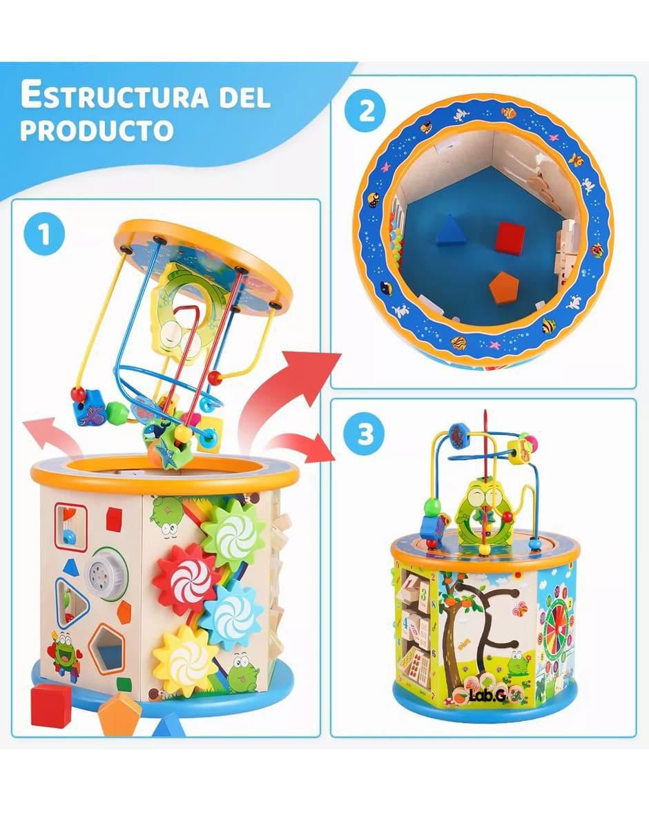 Juguete Montesorri Educativo 8 En 1 Con Laberinto Didácticos juego didáctico infantil unisex 3