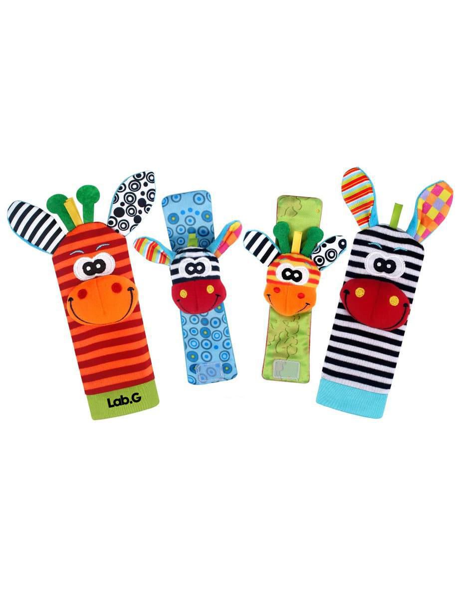 Juguete portátil set calcetines y pulseras sonajero