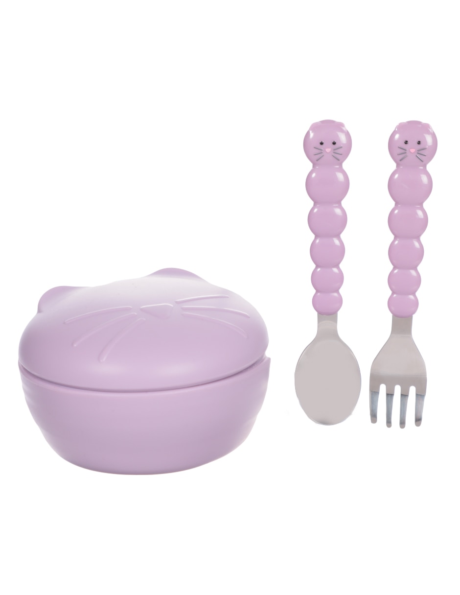 Set alimentación de plástico 3 piezas