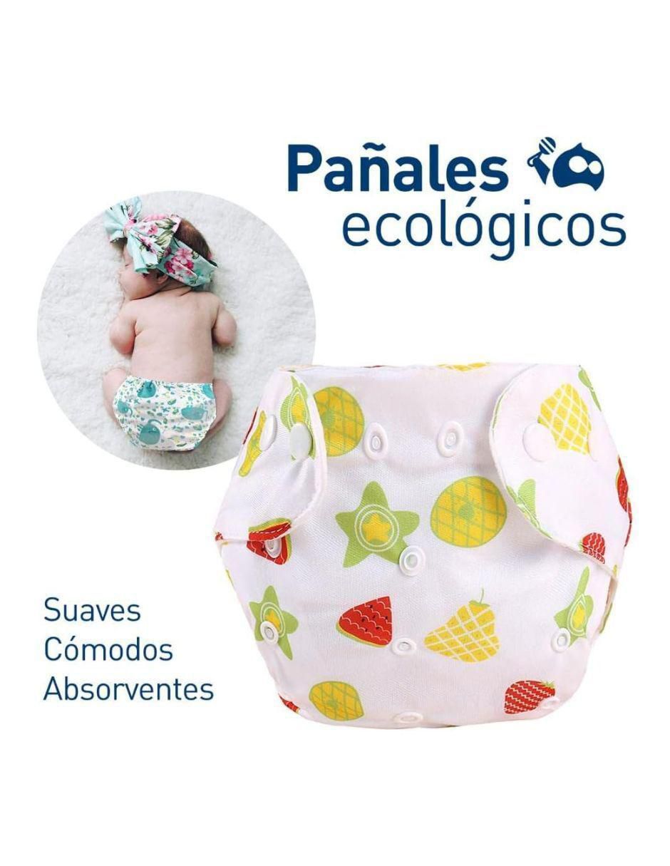 Pañal ecológico de tela etapa 1 unisex con 6 piezas 2