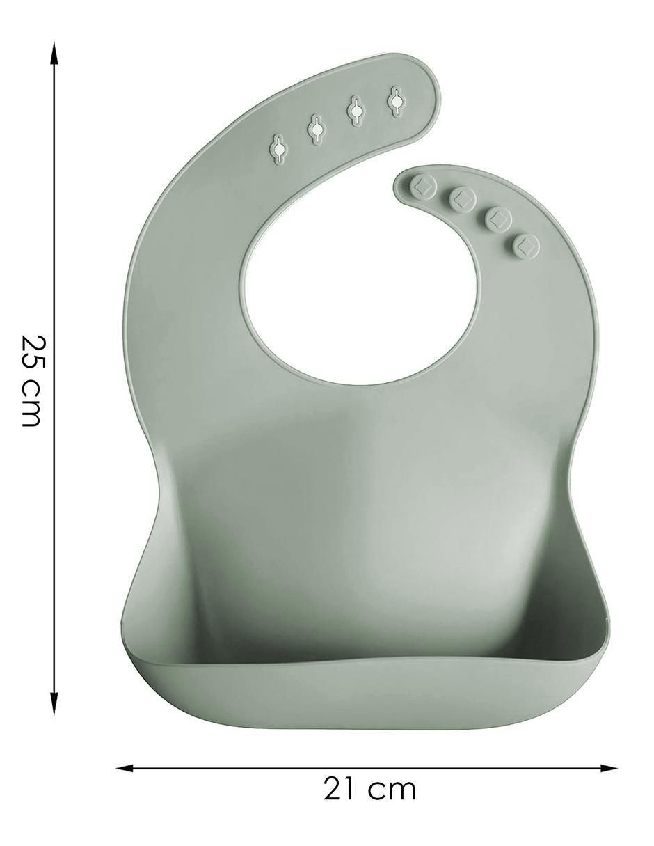 Set babero aquila sin licencia "estampado" liso "de" silicón