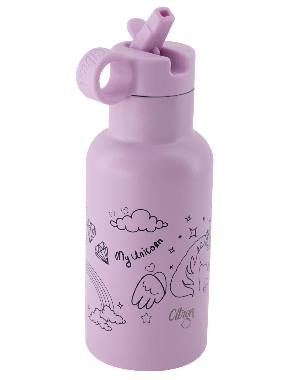 Termo de acero inoxidable con tapa rosca 350 ml 2