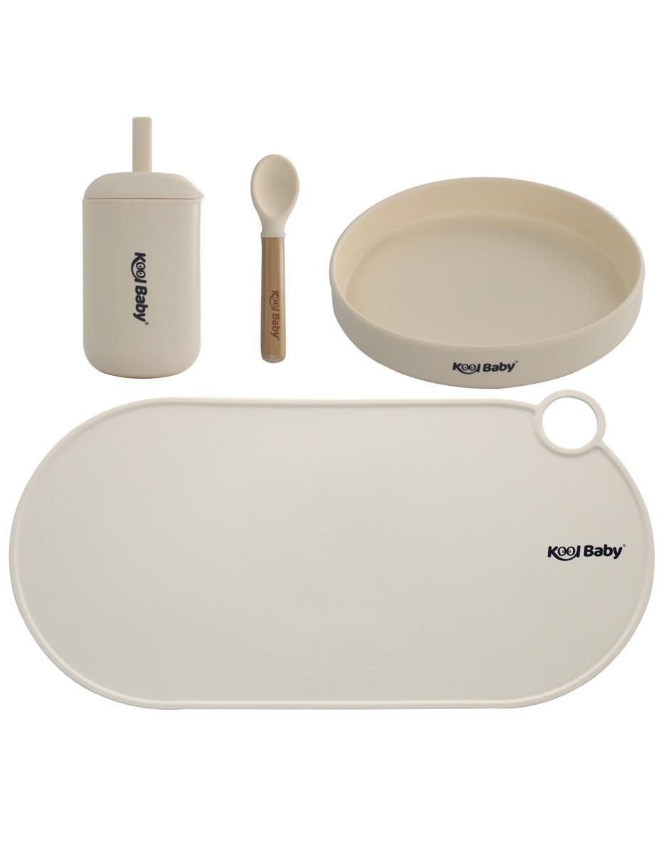 Set alimentación kool baby sin familia o colección sin licencia silicón 5 "piezas"