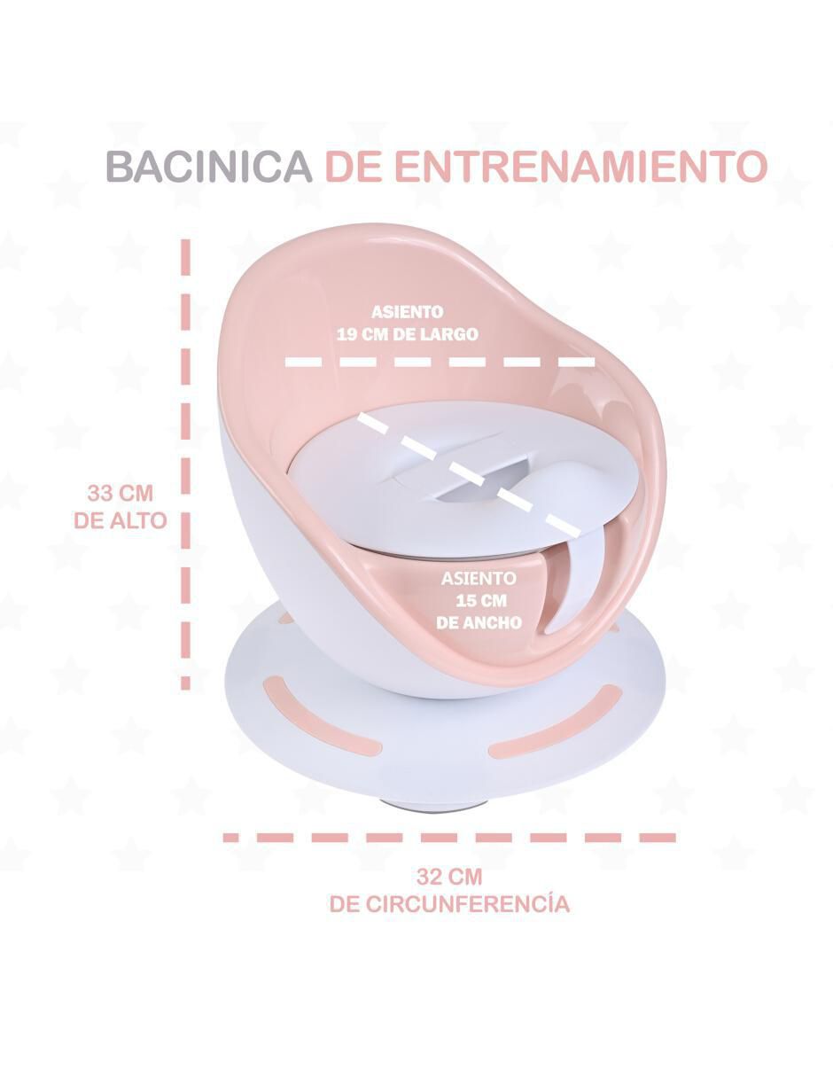 Entrenador de baño eke bbaby portátil sin temática