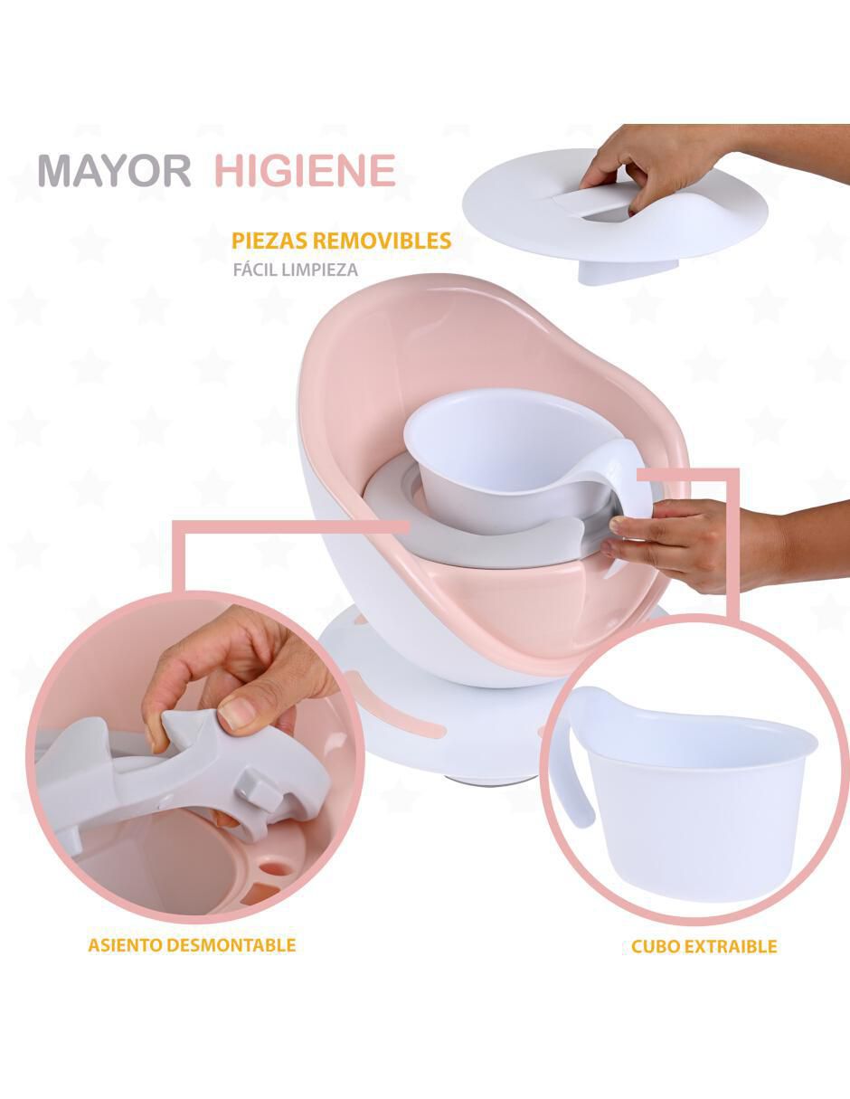 Entrenador de baño eke bbaby portátil sin temática