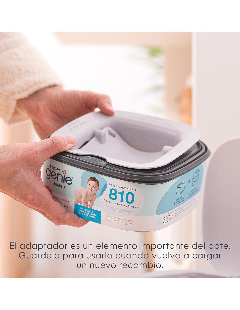 Bote para pañales Diaper Genie Classic de plástico 12