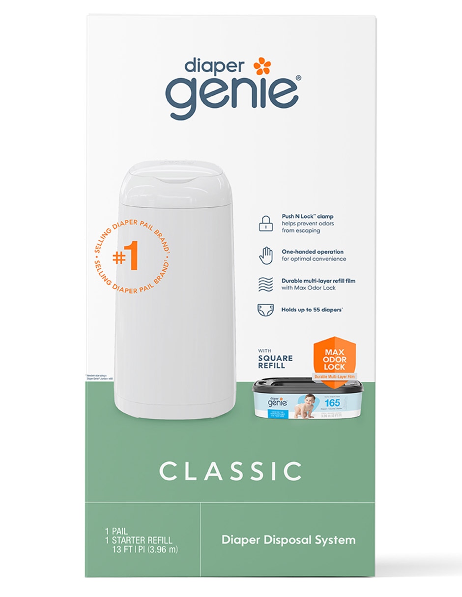 Bote para pañales Diaper Genie Classic de plástico 2