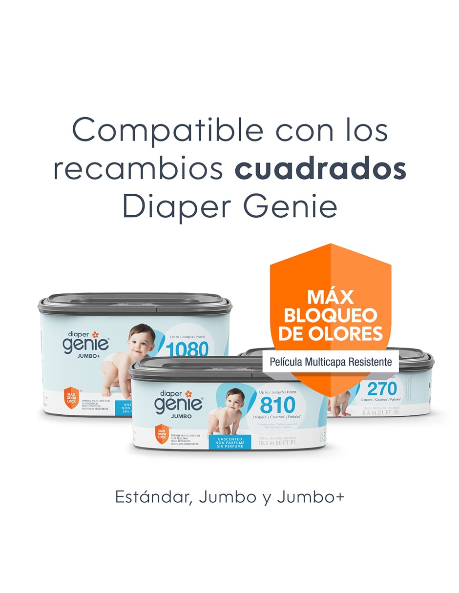 Bote para pañales Diaper Genie Classic de plástico 5