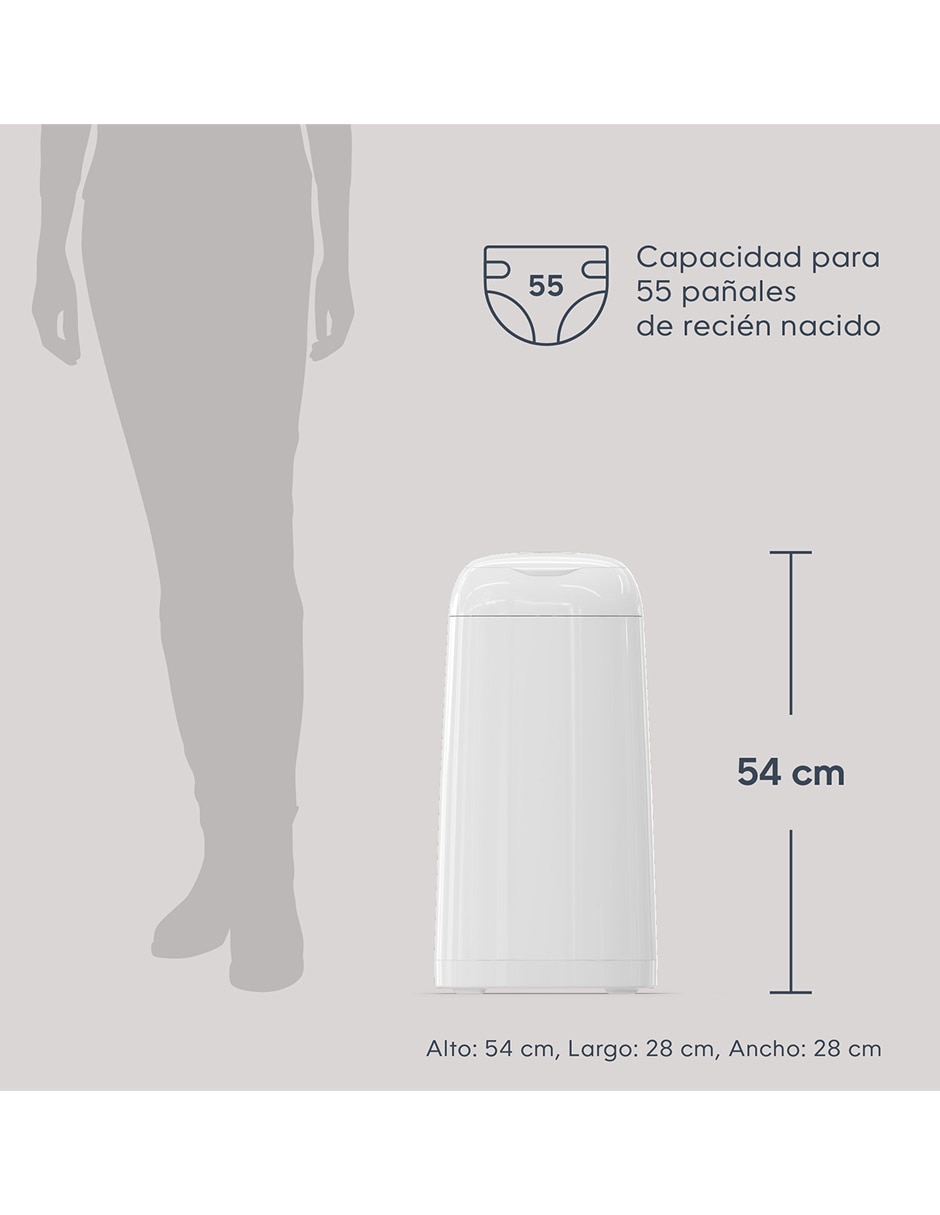 Bote para pañales Diaper Genie Classic de plástico 10