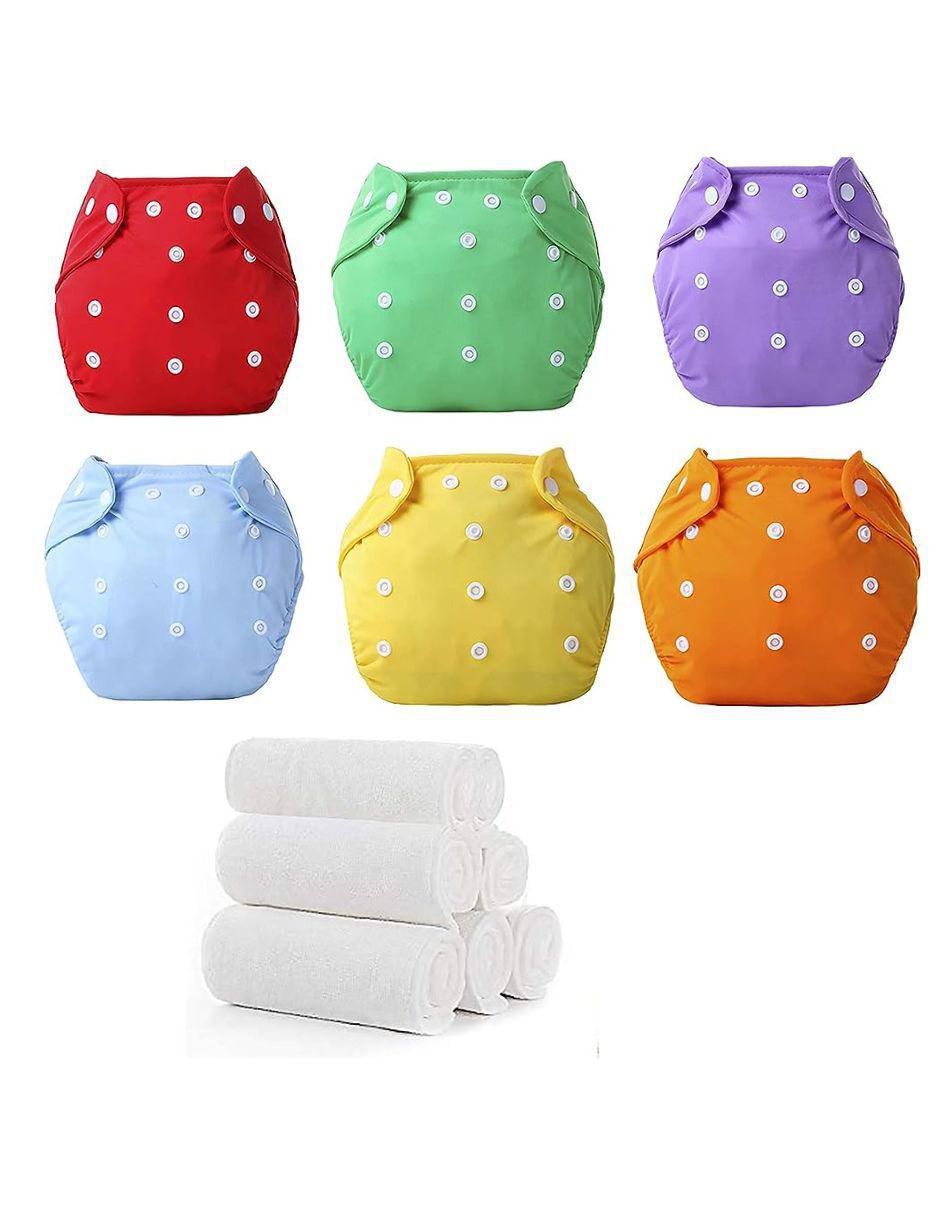 Pañal ecológico tela etapa de 0 a 36 meses unisex con 12 piezas