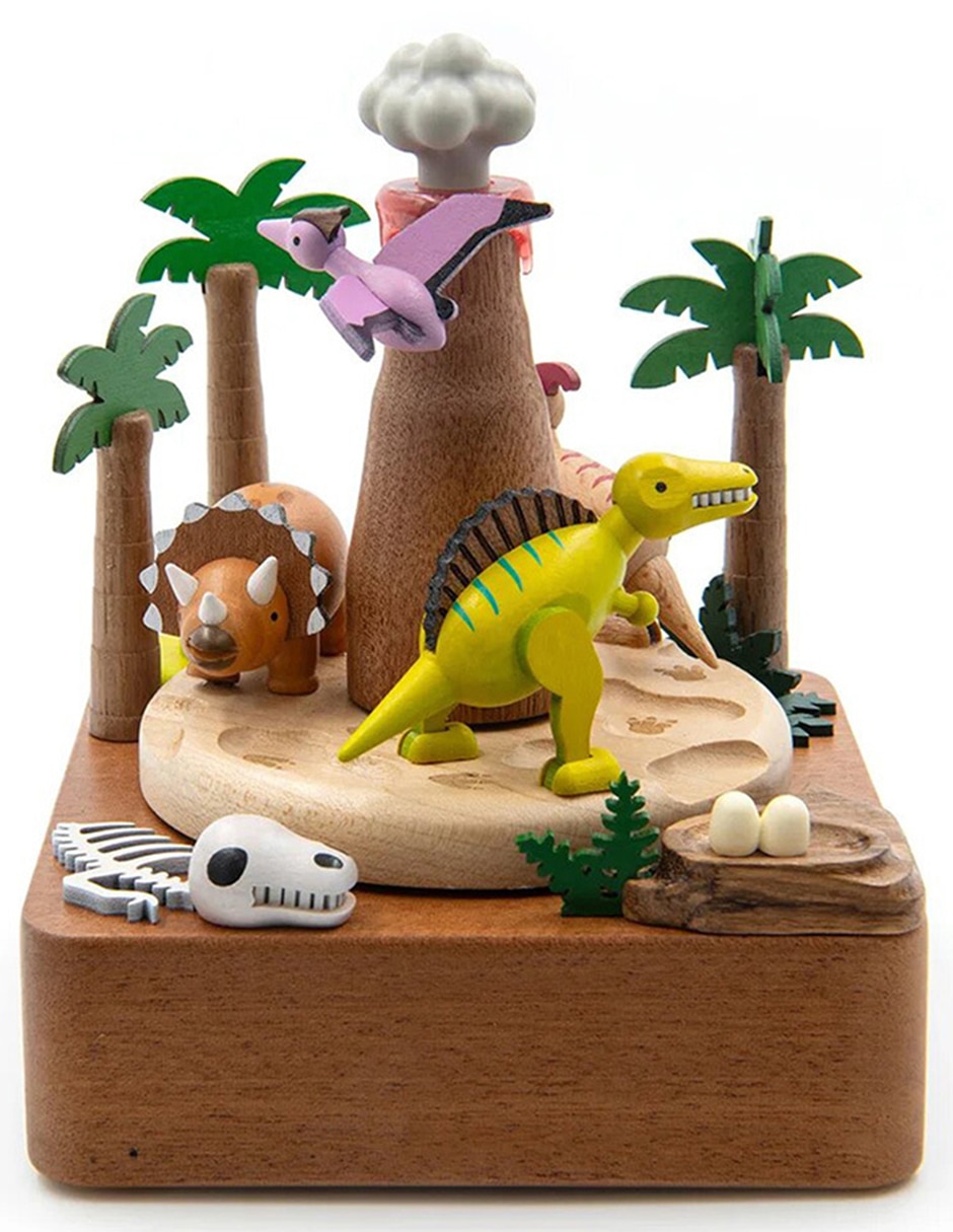 Caja musical Dinosaurios Volcán