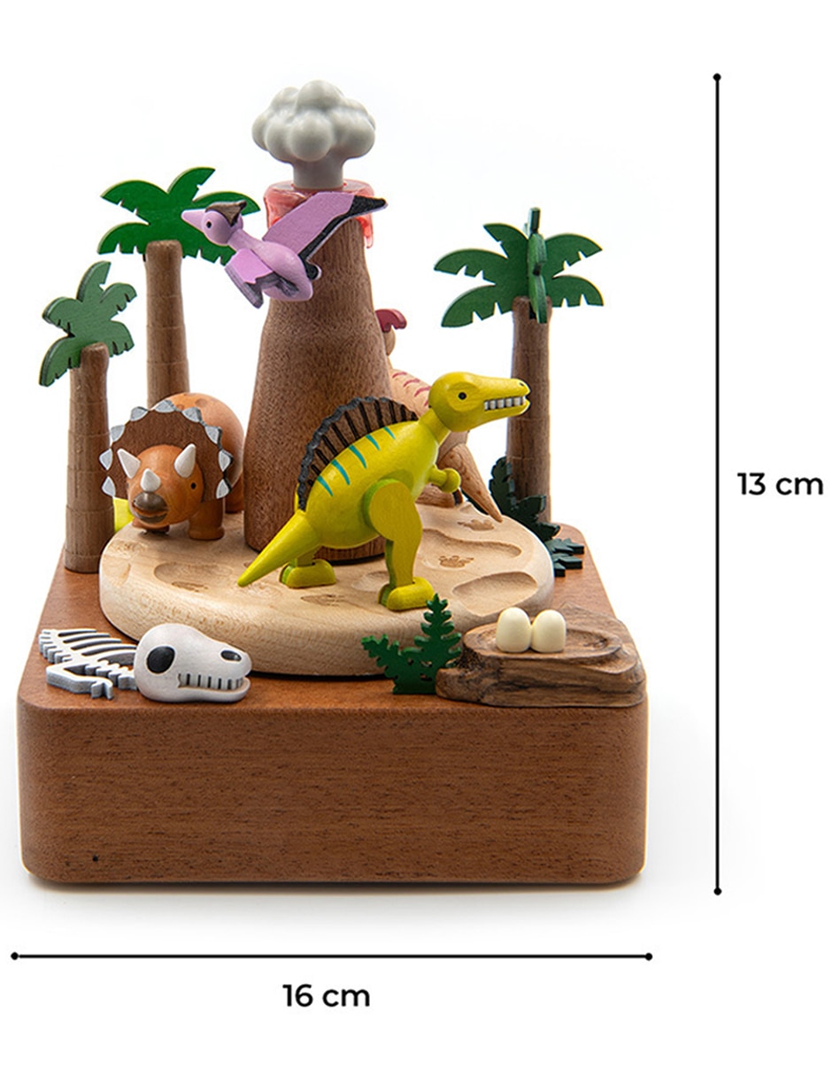 Caja musical Dinosaurios Volcán 12