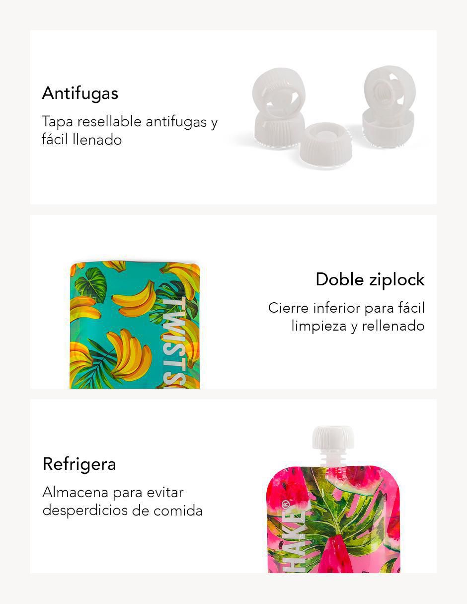 Set alimentación de plástico 3 piezas 4