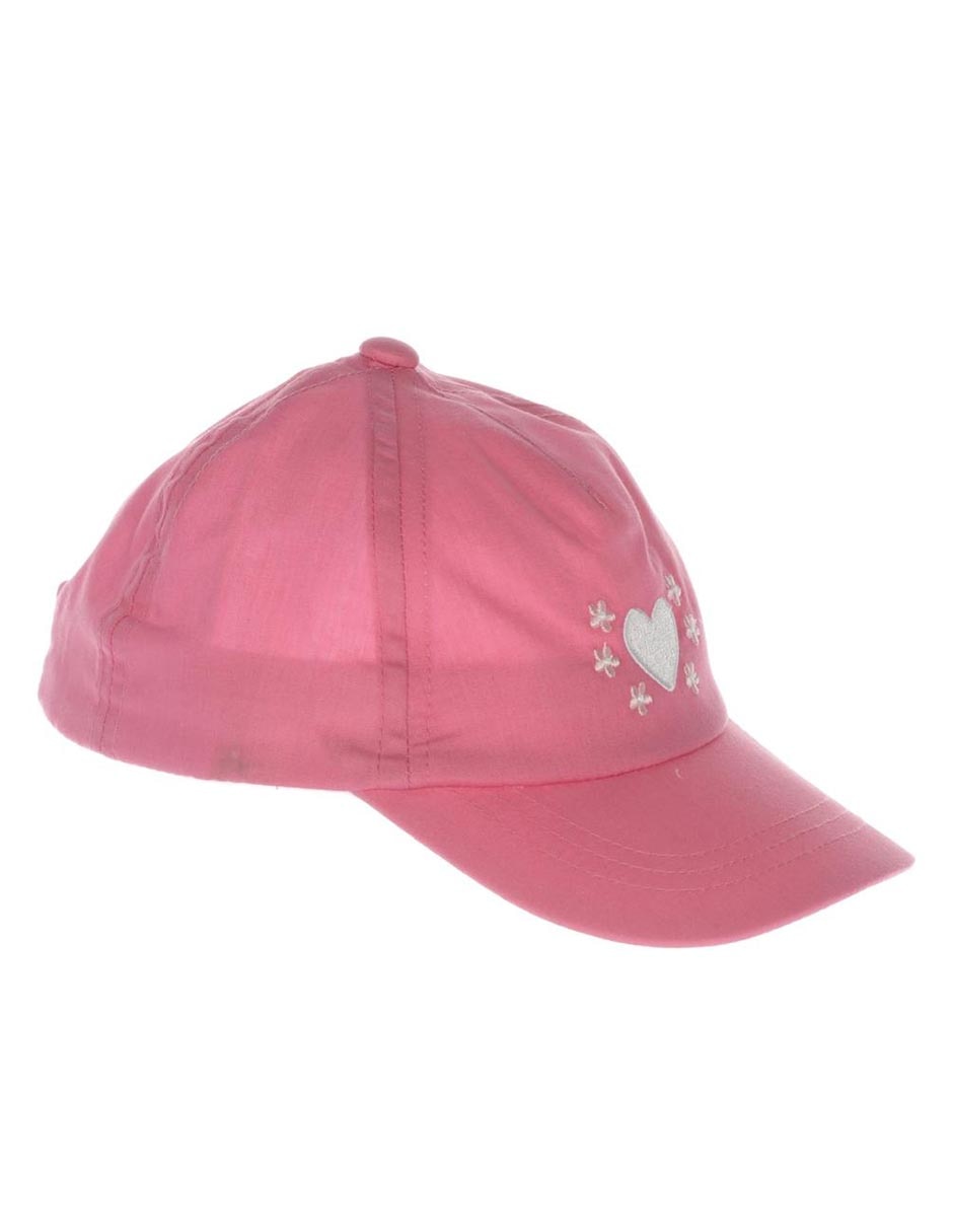 Gorra visera semicurva elástico para bebé niña