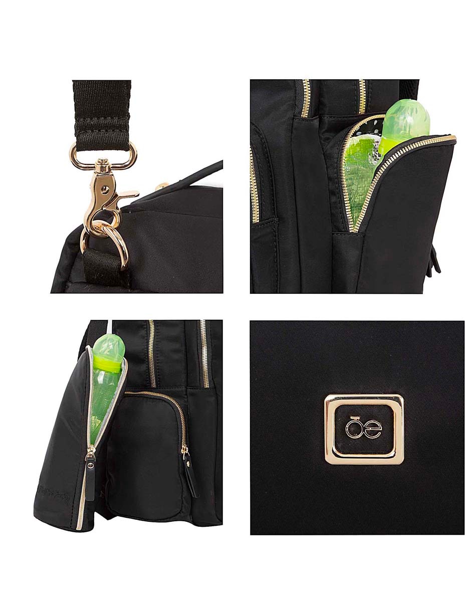 BACKPACK PAÑALERA CLOE 4BLM CLO, NEGROX