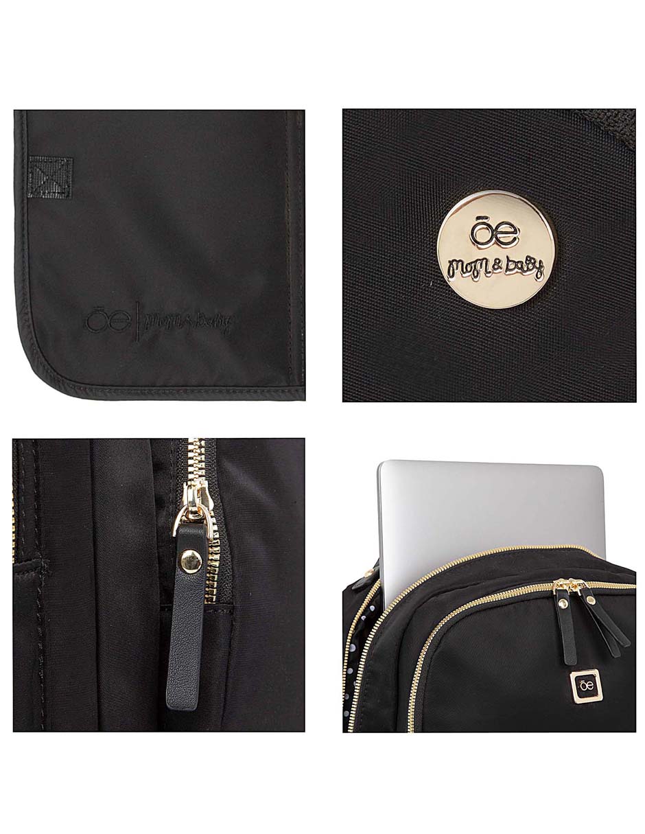 BACKPACK PAÑALERA CLOE 4BLM CLO, NEGROX