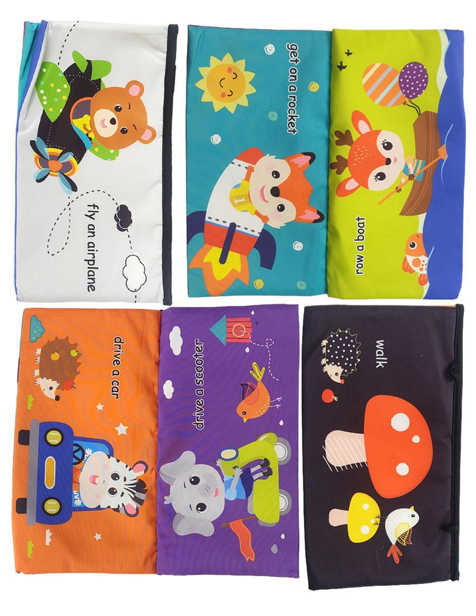 Juguete portátil Tapete con Espejo, Mordedera y Libro Montessori 5
