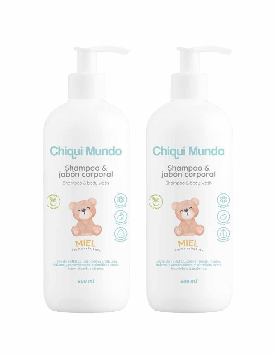 Shampoo hidratante y Body Wash Natural