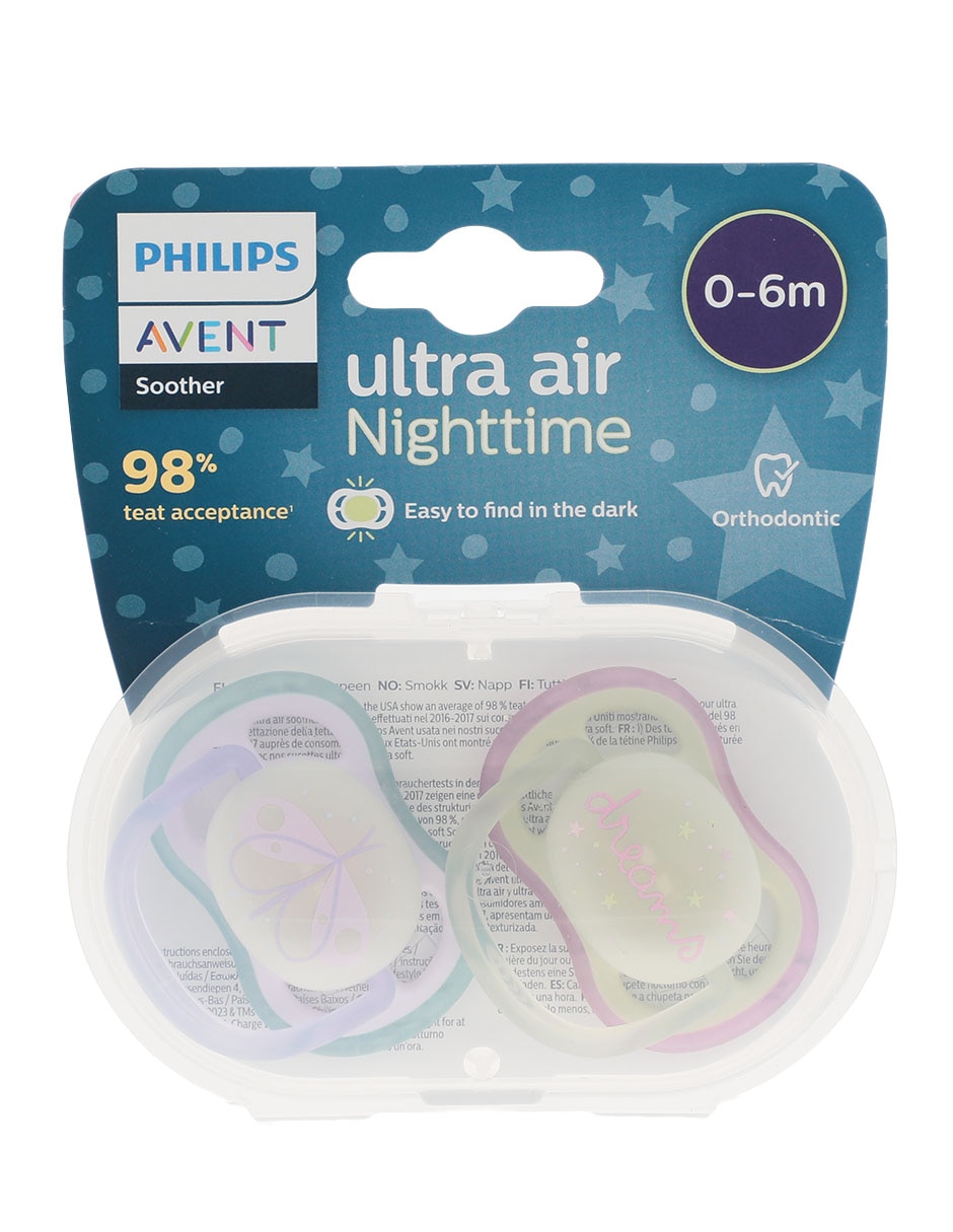Juego de chupones Ultra Air Nighttime 5