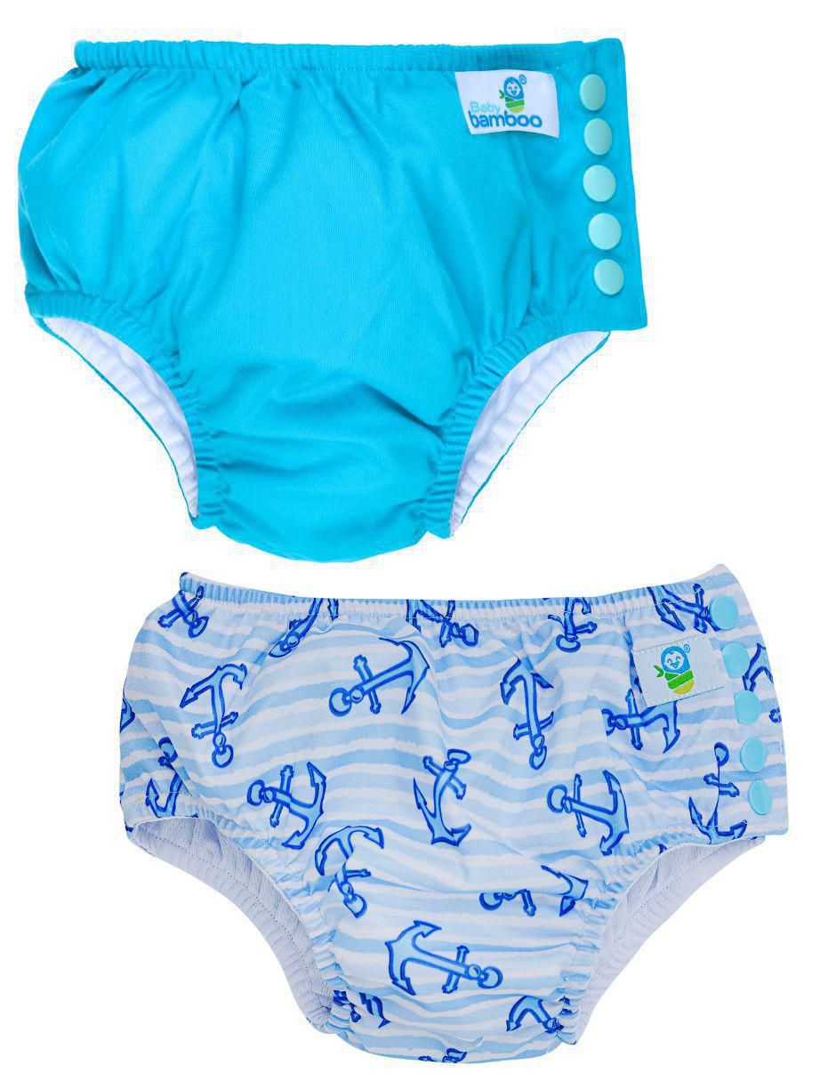 Set pañal para natación etapa 3 bebé unisex con 2 piezas