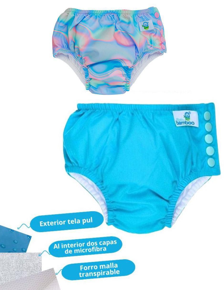Pañal para natación babybamboo pañales para alberca 12-18 meses "etapa" 3 bebé unisex "con" 2 "piezas"